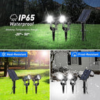 T-SUN Solar Spotlights Outdoor Waterproof, 2-in-1 Solar Landscape Spotlights - Image 6