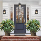49” Artificial Ferns for Outdoors Planter, 128 Leaves per Fern, Large Lush Fake by FAJUNZH
