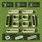 10-Pack 18” Tall Galvanized Raised Garden Beds – Compact Backyard Garden Layout - Image 2