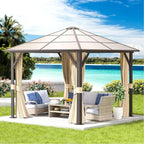 Aoxun 10FT x 10FT Gazebo Single Polycarbonate Top, Outdoor Polycarbonate Frame by Aoxun