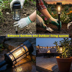 Solar Lights Outdoor Waterproof, 8 Pack 21" Solar Pathway Lights - Image 9