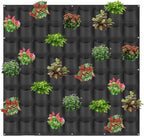 72 Pockets Hanging Planter Bags, Hanging Vertical Wall Mounted Plant Planting by Pehciroe