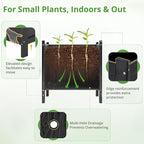 LUE BONA Outdoor Plant Pots, 13.7" x 12.5" x 14.5" HDPS Flower Pots - Image 5