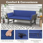 Tangkula Outdoor Convertible Sofa Daybed - Image 4
