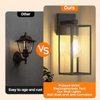 WIHTU 13in Outdoor Light Fixture Wall Mount, LED Exterior Lighting fixtures - Image 5
