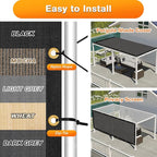 Artpuch Outdoor Pergola Shade Cover 18x18 FT Sun Shade Cloth - Image 5