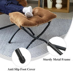 15" Folding Ottoman, Foldable Footrest Stool, Portable Small Foot Stool - Image 7