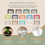 WestinTrends Malibu Low Outdoor HDPE Square Patio Coffee Table - Image 6