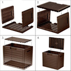 IRIS USA 35-Gallon Outdoor Deck Storage Box, Lockable & UV-Protected, - Image 2