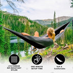 SZHLUX Camping Hammock Double & Single Portable Hammocks - Image 4