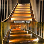 VOLISUN Outdoor Stair Lights 8 Pack, Solar Step Lights Waterproof IP67 - Image 2