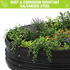 WORKPRO 2PK 8x4x1ft Outdoor Galvanized Raised Garden Bed, Easy Assembly Planter - Image 7