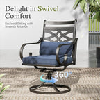 Sophia and William Swivel Patio Dining Set - Image 3