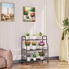 GIOTORENT Plant Stand Outdoor Indoor 3 Tier Metal Waterproof - Image 5