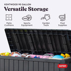 Keter Kentwood 92 Gallon Resin Deck Box-Organization and Storage - Image 4