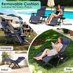 Suteck Oversized Zero Gravity Chair, 33In XXL Lounge Chair w/Removable - Image 3