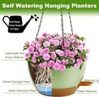 10 inch Hanging Planters for Indoor Plants, 3 Pack Self-Watering Hanging - Image 5