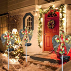 YJFWAL Cardinal Bird&Rose Cross Garden Stake Light, Solar Glass Cross - Image 3