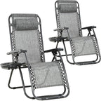 FDW Set of 2 Lawn Outdoor Deck Camping Folding Patio Beach Anti Recliner Pool by FDW