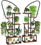 6 Tier Plant Stand Indoor Butterfly-Shaped, Tall Metal Plant Stand by Eleratorstoragehaslife