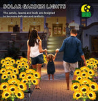 Solar Lights Outdoor Garden Decor, 4 Pack - Image 3
