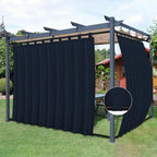Easy-Going Outdoor Patio Curtains Detachable Tab Top Windproof Weatherproof by Easy-Going