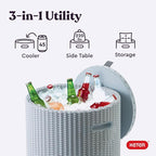 Keter Cool Side Table Cooler 3 in 1 Outdoor Patio Table and Ice Chest Storage - Image 4