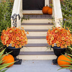 AGIRL 16 Bundles Artificial Fall Flowers Outdoor Indoor Decoration, No Fade - Image 5