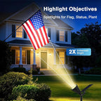 6 Pack Solar Lights Outdoor Waterproof IP65, Warm White, Super Bright LED - Image 2