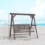 Outsunny 3 Seat Porch Swing - Image 7