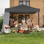 Canopy Tent, 10X10 FT Pop Up Canopy Outdoor Tent Slant Legs - Image 6