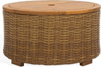 SAFAVIEH Couture Collection – Anguilla Faux Wicker Indoor/Outdoor Storage by SAFAVIEH