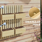 Outsunny 4 Box Raised Garden Bed - Image 5