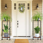 2-Pack Plant Stand Indoor Outdoor, Heavy Duty Indoor Plant Shelf, 2 Tier Flower - Image 2