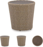 Signature Design by Ashley Danson Bohemian Outdoor End Table, Light Brown - Image 7