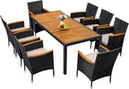 Greesum 9 Pieces Outdoor Patio Dining Set, Conversation Sets - Image 4