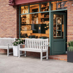 Stoog 3-Piece All-Weather Outdoor Bench & Chairs Set, Include 2 Garden Chairs - Image 8