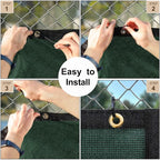 UPGRADE Privacy Screen 3' x 10' Fence Commercial Shade Cover - Image 5