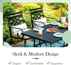 Sophia and William Outdoor Patio Dining Set - Image 5