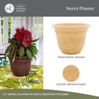 The HC Companies Sierra Round Self-Watering Pot - Image 2