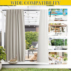 NICETOWN 2 Panels Privacy Outdoor Curtains - Image 8
