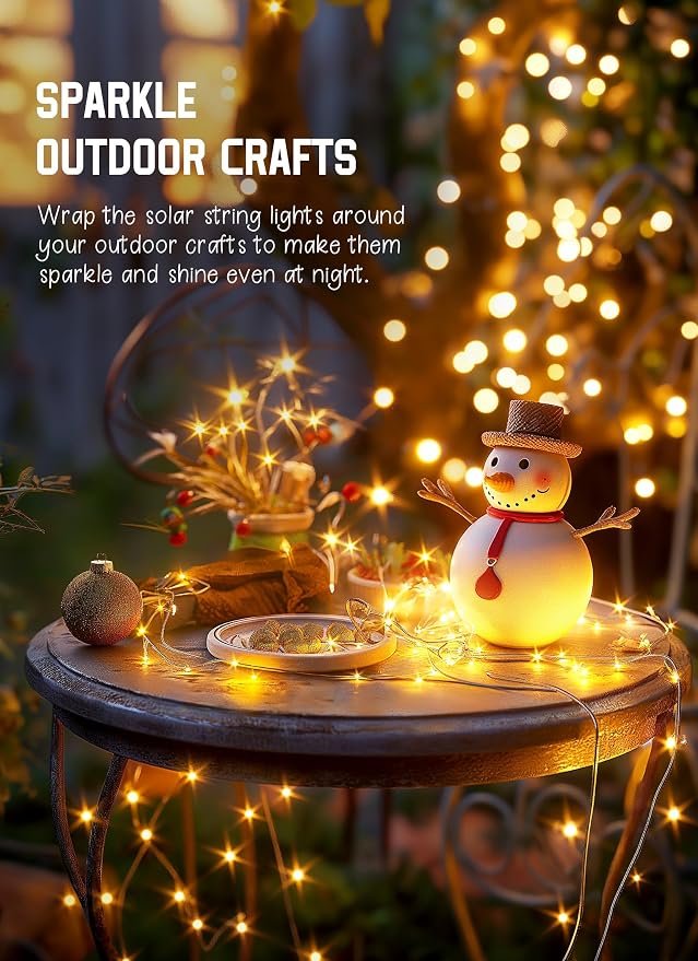 Brightown Outdoor Solar String Lights, 6 Pack 33Feet 100 Led Solar Powered - Image 7