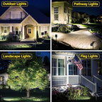 ROSHWEY Solar Outdoor Lights, Waterproof Solar Yard Lights 600LM Spot Light - Image 3