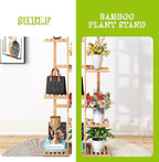 BMOSU Bamboo Plant Stand for Indoor Outdoor Plants Corner Tall Plant Shelf 6 - Image 5
