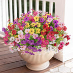 Bassion Artificial Flowers for Outdoors, 24 Bundles UV Resistant Fake Flowers - Image 6