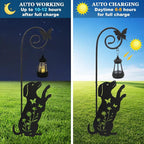 Solar Dog and Cat Lantern Garden Stakes - Image 7
