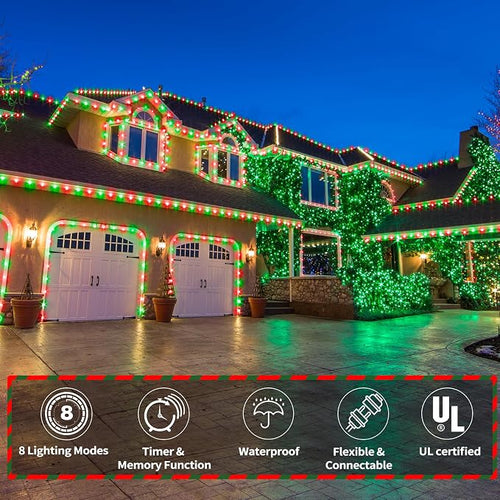 150ft LED Rope Lights Outdoor, 1080 LED Connectable and Flexible Tube Lights - Image 2