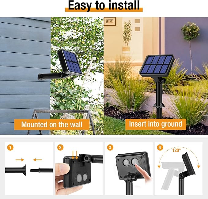btfarm 4 Pack Solar String Lights Outdoor - Image 7