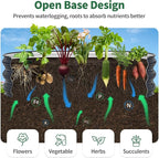 Kesfitt Raised Garden Bed, Oval Open-Bottom Design, 12-Inch Deep - Image 4