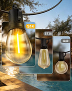 50ft-Solar-Powered-Lights-Outdoor-Waterproof-String - Image 7